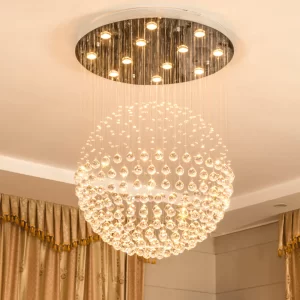 Spherical Crystal Chandelier