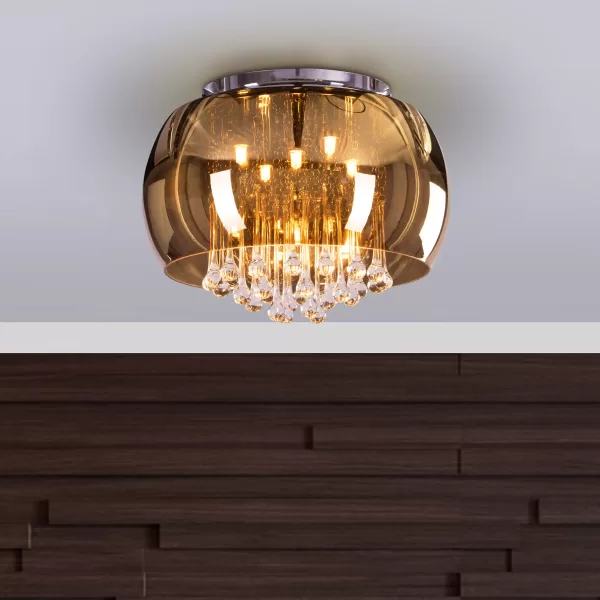 Gold Mirror Finish Chandelier - Image 2