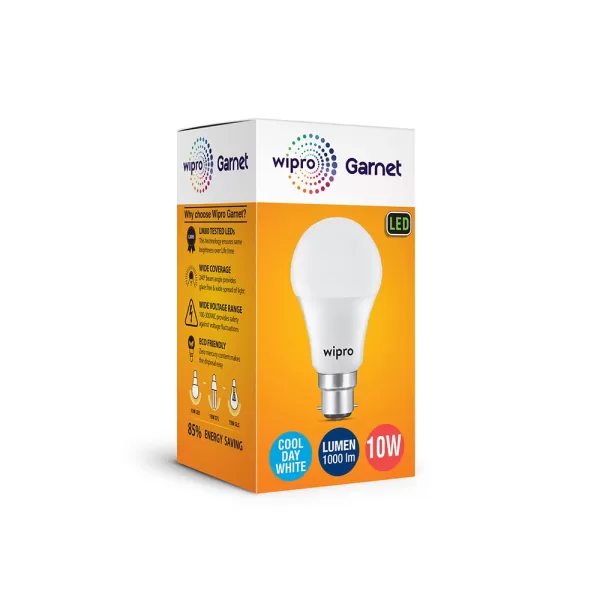 Wipro Garnet 10W LED Bulb - Image 2