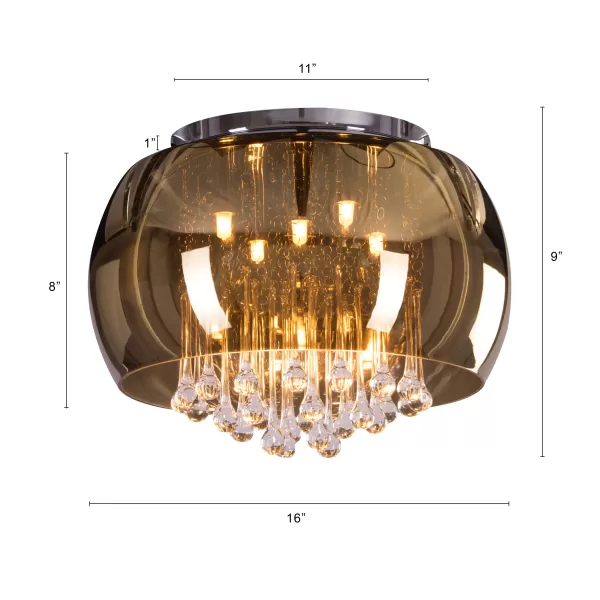 Gold Mirror Finish Chandelier - Image 3