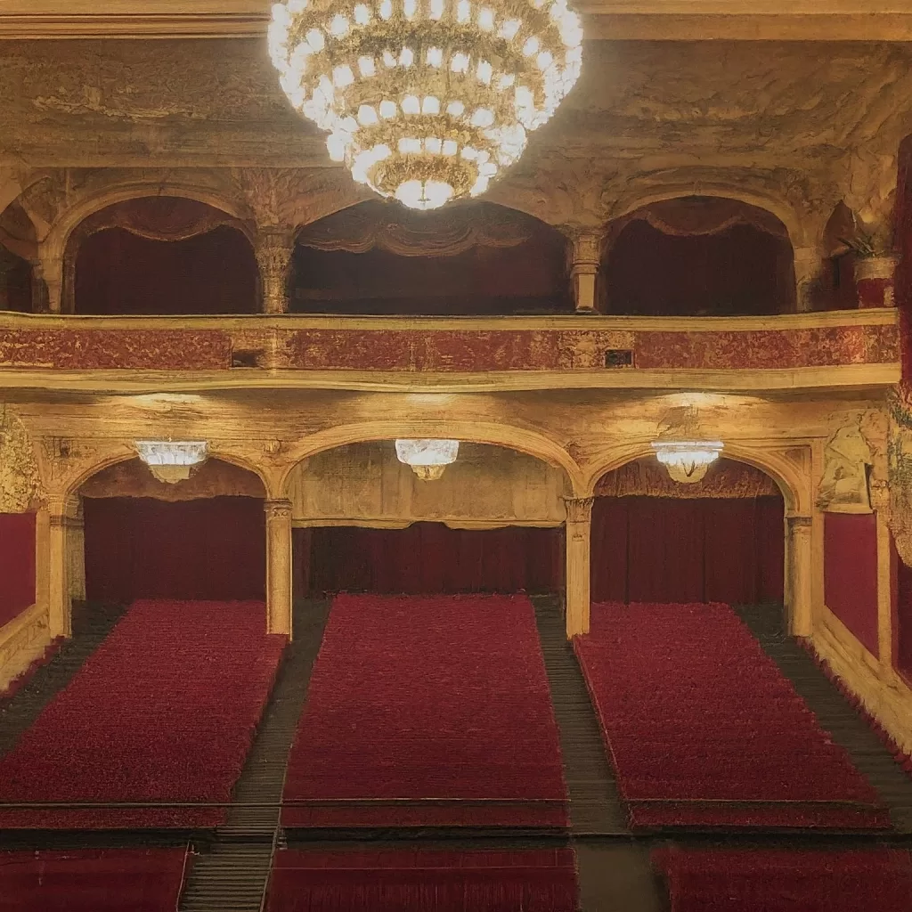 Chandeliers in Theater